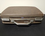 American Tourister Escort Briefcase Hard Shell Brown Vintage Suitcase 19... - $29.02