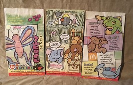 1998 1999 2000 McDonald&#39;s Happy Meal Paper Bags Teenie Beanie Babies Emp... - $9.95