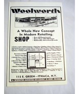 1972 Ad Woolworth Store, 115 E. Green, Ithaca, N.Y. Over 60 Departments - $9.99