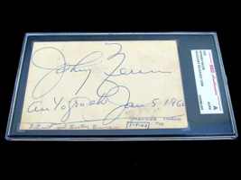 JOHNNY NEUN 1946 NEW YORK YANKEES MANAGER SIGNED AUTO VINTAGE GPC SGC BE... - €128,36 EUR