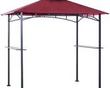 Abccanopy 5X8 Double Tiered Bbq Canopy Top Cover, Outdoor Grill Tent Roo... - $50.97
