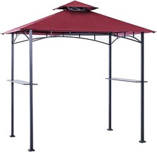 Abccanopy 5X8 Double Tiered Bbq Canopy Top Cover, Outdoor Grill Tent Roo... - £39.91 GBP