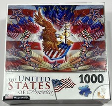 LPF The United States of America Jigsaw Puzzle 1000 Piece Patriots Eagle... - $17.95