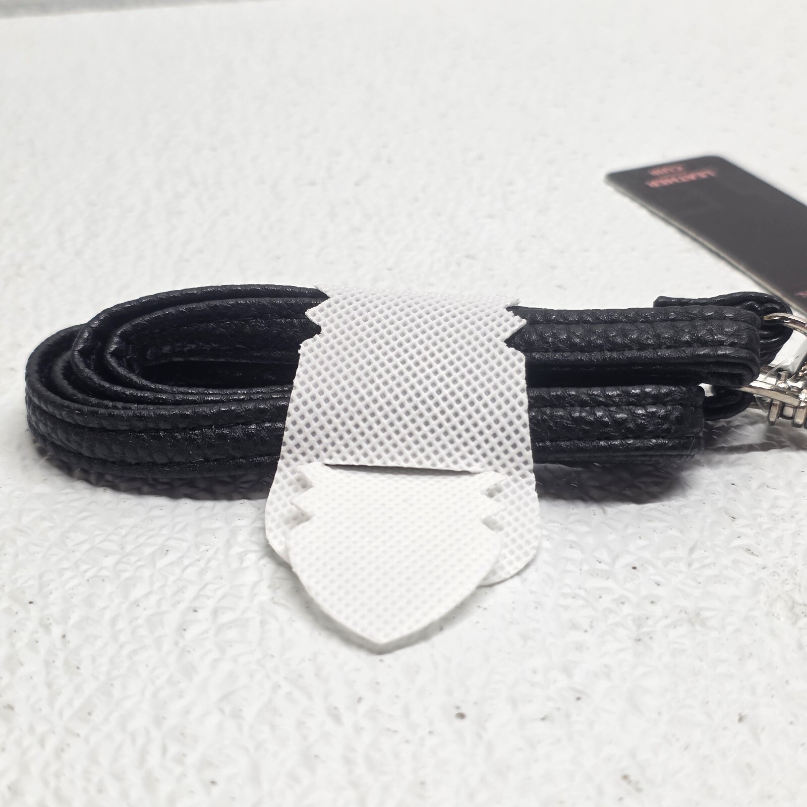 Stone Mountain Black Floral Leather Blend Zip Money & ID Card Holder Lanyard NWT Item image 11