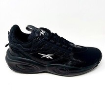 Reebok Solution Mid Black Silver Allen Iverson Mens Basketball Shoes Sneakers - £55.90 GBP