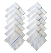Pure Soft 100% Cotton Plain White Hankies Handkerchief (Free shipping worldwide) - £8.93 GBP+