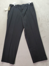 DOCKERS Broker Chino Pants Men&#39;s Size 36X30 Black Cotton Flat Front Clas... - £18.00 GBP