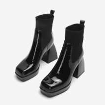 NEW Brand Women Autumn Winter Warm Ankle Boots Sexy High Heels Platform Slip-on  - £81.69 GBP