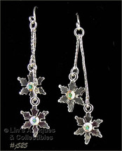 Eisenberg Ice Snowflake Dangle Pierced Earrings (#J525) - £23.54 GBP