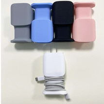 Silicone Charging Cable Organizer for Travel, Portable Cord Winder, Mult... - $7.99