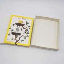 Small Box of Peanuts Just Moved Greeting Card Woodstock - £11.65 GBP