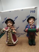 Vintage Princess House Musician Figurines Pair #710 c1998 - £16.28 GBP