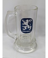 Lowenbrau Beer Mug Blue Logo Glass - $6.95