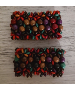 multiple color beaded matching bracelets Skittles beads - £3.95 GBP
