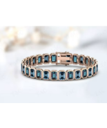 Alexandrite Tennis Bracelet,wedding Engagement silver gold gift Women Valentine - $228.00 - $244.99