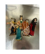 Vintage International Souvenir Dolls Lot of 4 – Cloth &amp; Plastic Folk Dolls - $1,100.31 MXN