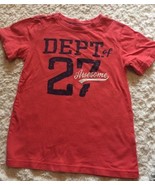 Carters Boys Red Navy Blue Dept 27 Awesome Short Sleeve Shirt 6 - $102.40 MXN