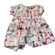 15&quot; Doll Dress Handmade Paris Parisian Theme Pink &amp; Black - $8.07 CAD