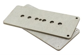 Jazzmaster Pickup Flatwork Set For .187&quot; Diameter Magnets - Grey - £13.30 GBP