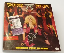 DEE SNIDER TWISTED SISTER signed Vinyl Album UNDER THE BLADE Record Phot... - $197.99