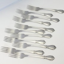 Oneidacraft Chateau Dinner Forks SATIN 7 3/8&quot; Lot of 11 - $64.67