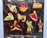 Vintage 1978 TWELVE DAYS OF CHRISTMAS COOKIE CUTTERS Complete Set Kraft ... - $21.28