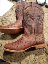 Soto Boots Mens Out of the Wild Ostrich Print H50031 Sz 10.5 E - $272.25