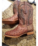 Soto Boots Mens Out of the Wild Ostrich Print H50031 Sz 10.5 E - $373.53 CAD