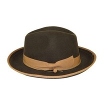 Men's Broner Wool Hat Classic Soft Fedora Swanky 73-142 Brown image 3