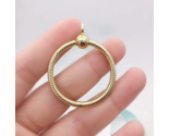 2019 Release Shine 18K gold-plated Moments Small / Medium O Pendant Charm  - $18.80+