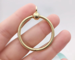 2019 Release Shine 18K gold-plated Moments Small / Medium O Pendant Charm  - $18.80+