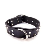 Rouge Garments Black Leather Studded Collar with Free Shipping - £79.46 GBP