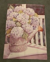 Vintage Sarah A Hoyle Garden / Yard Flag 38X28 - $7.92