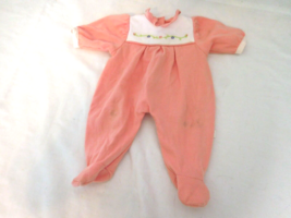 American Girl Bitty Baby Pleasant Company Doll  Pink Meet Me Flower Pajamas - £11.69 GBP