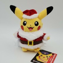 Pokemon Center Christmas Pikachu Santa with sack Plush 2014 NWT - £39.09 GBP