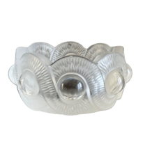 Lalique Crystal France 1945 Acid-etched Mark Frosted Crystal Ashtray Dish - $48.51