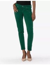 Kut From the Kloth Womens Mia Skinny Jeans Emerald Green Corduroy Mid Ri... - $23.76