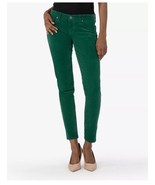 Kut From the Kloth Womens Mia Skinny Jeans Emerald Green Corduroy Mid Ri... - $23.76