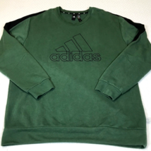 Adidas Sweater Men&#39;s XL Extra Large Green Mint Sweatshirt Pullover New Stripes - $23.12