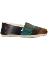 Toms Alpargata Multi Cozy Plaid Women Size 9 New NIB $65 Lined - $68.31 CAD