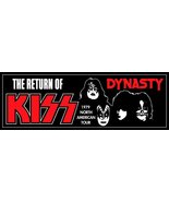 KISS 9 x 3 The Return Of KISS 1979 North American Tour Custom Bumper Sticker - $10.50