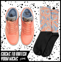 5 Crimson Bliss Leche Blue Sail Socks Coral DJ T Shirt To Match Outfit ABS - £16.53 GBP