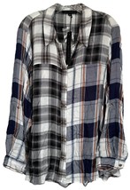 Jane And Delancey Women&#39;s Plaid Button Down Shirt 100% Rayon Plus Size 2X Multi - £19.45 GBP