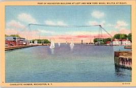 Port of Rochester Building and New York Naval Militia, New York Postcard - £9.30 GBP