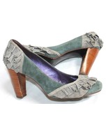 Due Farina Anthropologie Size 7.5 M Small Doses Heels Pumps Suede Leathe... - £11.67 GBP