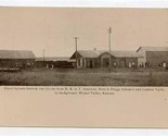 Frisco System RR Station Mound Valley Kansas Real Photo Postcard Blank B... - $27.72