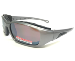 Liberty Sport Sunglasses RIDER 370 Shiny Gray Wrap Frames with Brown Lenses - $46.59