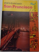 Vintage What To Do And See In San Francisco Booklet &amp; Pullout Map 1960s - $7.99