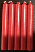 5 Red Chime (Mini) Ritual Spell Candles! - $2.48
