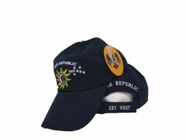 Embroidered Dark Blue Key West Conch Republic Baseball Style Cap Hat - $25.99